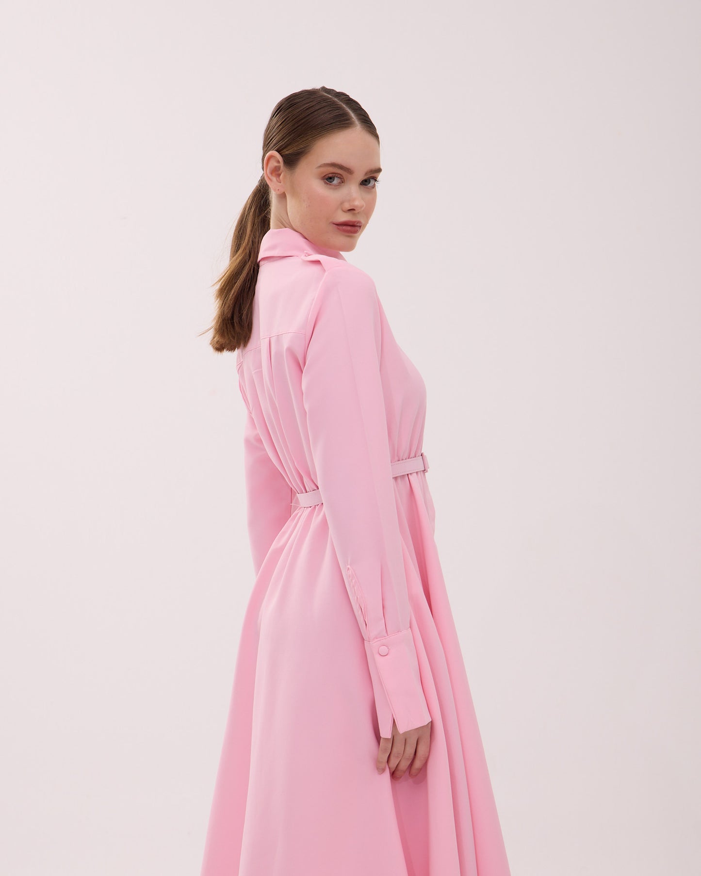 Apolet Elbise Pembe