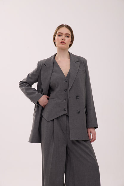 Gri Oversize Takım