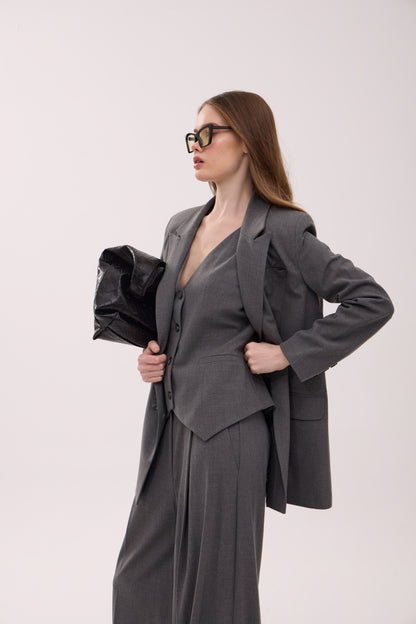 Gri Oversize Takım